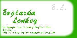 boglarka lenkey business card